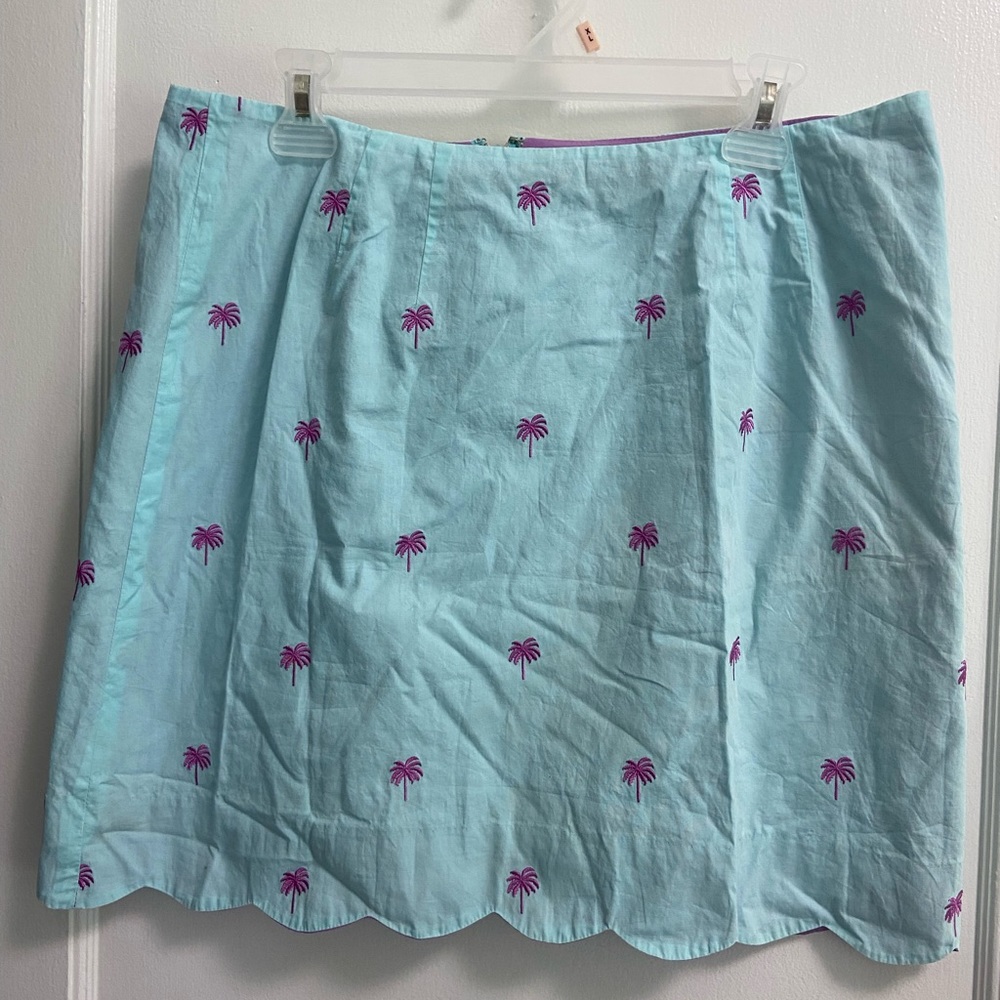 Vintage Lily embroidered palm tree skirt